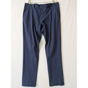 Rhone Mens Commuter Pants Navy Blue Stretch Performance Casual Chinos Sz 35x31